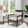 Lillie Handcrafted Seagrass Back Armchair with Removable Seat Cushion and Back Pillow