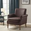 Annika Faux Leather Accent Arm Chair