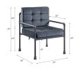 ACME Brantley Chair in Gray Velvet & Sandy Gray Finish AC00429