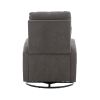 JiaDa Upholstered Swivel Glider.Rocking Chair for Nursery in Dark Grey.Modern Style One Left Bag