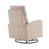 JiaDa Upholstered Swivel Glider.Rocking Chair for Nursery in Beige.Modern Style One Left Bag