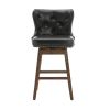 COOLMORE Bar Stools Set of 2 Counter Height Chairs with Footrest for Kitchen, Dining Room And 360 Degree Swivel