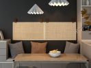 Short double decorative panel,Head board,Natural Rattan, for Bedroom, Living Room,Hallway