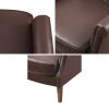 Annika Faux Leather Accent Arm Chair