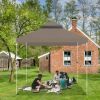 10x10ft 2T Tent Top Brown