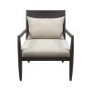 Lillie Handcrafted Seagrass Back Armchair with Removable Seat Cushion and Back Pillow