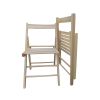 FOLDING CHAIR-2/S, FOLDABLE STYLE -NATURAL