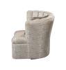 ACME Athalia Swivel Chair w/1 Pillow, Shimmering Pearl 55307