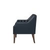 Beatriz Vegan Leather Armchair NAVY