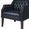 Beatriz Vegan Leather Armchair NAVY