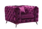 ACME Atronia Chair, Purple Fabric 54907