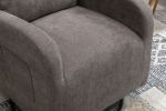 JiaDa Upholstered Swivel Glider.Rocking Chair for Nursery in Dark Grey.Modern Style One Left Bag