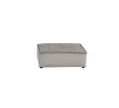 Anna Light Gray Velvet Armless Lounge Chair