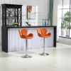 COOLMORE Swivel Bar Stools Set of 2 Adjustable Counter Height Chairs with Footrest for Kitchen, Dining Room