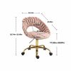 COOLMORE Computer Chair Office Chair Adjustable Swivel Chair Fabric Seat Home Study Chair