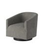 Garland Charcoal Wood Base Swivel Chair