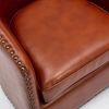 Trenton Swivel Arm Chair - Caramel