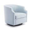 Isabelle Sky Blue Swivel Glider Barrel Chair