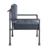 ACME Brantley Chair in Gray Velvet & Sandy Gray Finish AC00429