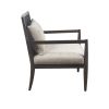 Lillie Handcrafted Seagrass Back Armchair with Removable Seat Cushion and Back Pillow