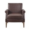 Annika Faux Leather Accent Arm Chair