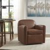 Archer Faux Leather 360 Degree Swivel Arm Chair