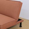 Light Brown Fannel Living Room Sofabed