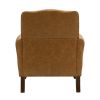 Jonathas Vegan Leather Armchair-CAMEL