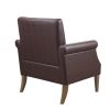 Annika Faux Leather Accent Arm Chair