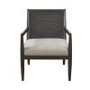 Lillie Handcrafted Seagrass Back Armchair with Removable Seat Cushion and Back Pillow