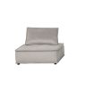 Anna Light Gray Velvet Armless Lounge Chair