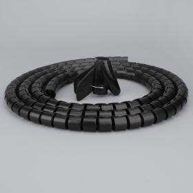 Wire  Line Pipe 2 M Wire Storage Protective Cover (Option: 16mm Black 2m Clip)