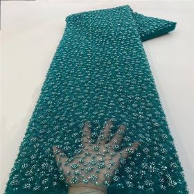 Bubble Beads Tube Embroidery Gown Beads Sequin Sequined Fabric (Option: 4 Style-Color-1 Yard)