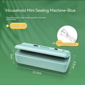 Small Household Hand-pressing Sealing Machine (Color: Blue)