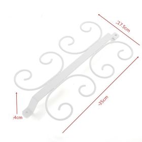 Iron Inverted Glass Suspension Bracket (Option: White 8 Cup Style)