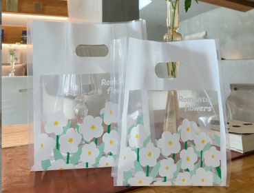 Transparent Thickened Plastic Bag Handbag (Option: Extra Small-Extra Small A Pack Of 50-8)