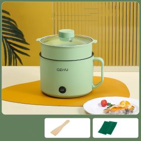 Electric Caldron Multifunctional Small Power (Option: Mint Green PP Steamer-US)