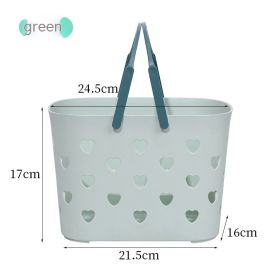 Love Bath Storage Basket (Color: Green)