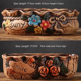 Large Succulent Flower Pot Ceramic (Option: 17style-Ceramic)