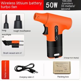 Handheld Turbofan Violent Fan Strong (Option: 100000 Turn Orange)