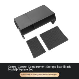 Car Interior Decorative GoodsModification AccessoriesCentre Control Storage Organiser (Color: Black)