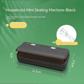 Small Household Hand-pressing Sealing Machine (Color: Black)