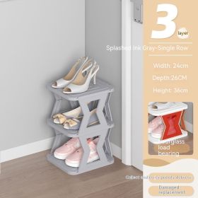 Shoe Cabinet Multi-layer Simple Household Storage Cabinet (Option: Splash Ink Gray-9 Layers)