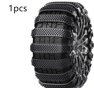 Automobile Emergency General-purpose Snow Cleat Tire Chain (Option: Black 1PCs)