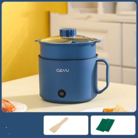 Electric Caldron Multifunctional Small Power (Option: Sapphire Blue PP Steamer-US)