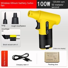 Handheld Turbofan Violent Fan Strong (Option: 120000 Turn Yellow)