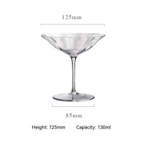 Retro Style Household Red Wine Champagne Glasses Set (Option: Cocktail Cup)