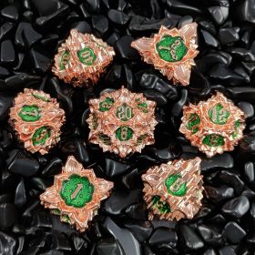 Polyhedron Dice Board Game (Option: Red Copper Green)