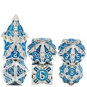 Multi-faced Dice Suit Board Game (Option: Silver Blue)