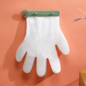 Plastic Hanging Gloves Fixing Clip (Option: Green 100 Ordinary Thin Gloves)